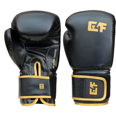 Afbeelding van G4F (kick)bokshandschoenen Starter Zwart/goud 10 Oz Bokshandschoenen Gear4fighters