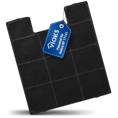 Afbeelding van VIOKS Amica afzuigkapfilter met actieve koolstoffilter, afzuigkap, inbouw 228 x 10 203 mm, vervanging voor KF 17141 &amp; afzuigkapfilter, kool/afzuigkap, filter circulatie