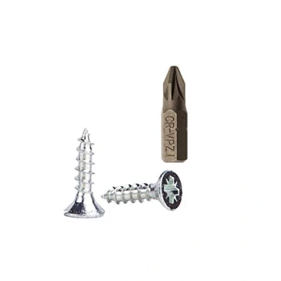 Afbeelding van (Pack van 1000 stuks) Verzinkte stalen houtschroeven 3,5 x 15 mm, Pozi aandrijfkopschroeven, bevestigingsmiddelen, verzonken, spaanplaatschroeven (1000)
