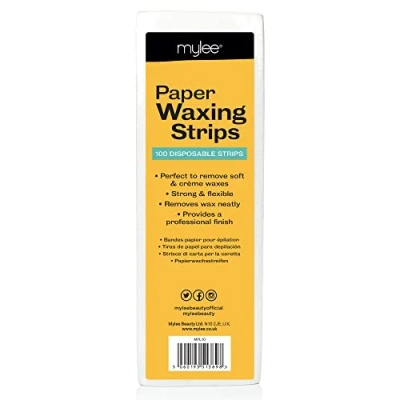 Afbeelding van Mylee Professionele Papieren Waxstrips (pak van 100) duurzaam en lichtgewicht, salon kwaliteit, voor waxen thuis of in