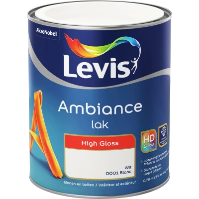 Afbeelding van Levis Ambiance Lak High Gloss Ceramic White 0.75L