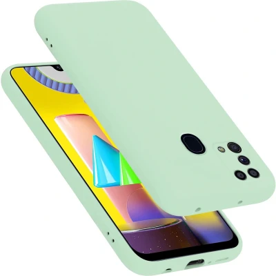 Afbeelding van Cadorabo Hoesje geschikt voor Samsung Galaxy M31 in LIQUID LICHT GROEN Beschermhoes gemaakt van flexibel TPU silicone Case Cover