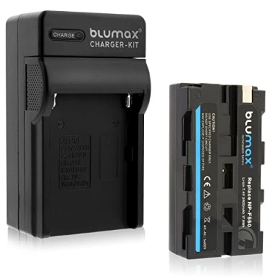 Afbeelding van Blumax Batterij NP F550 2400mAh + Lader NPF550 F970 F960 F750