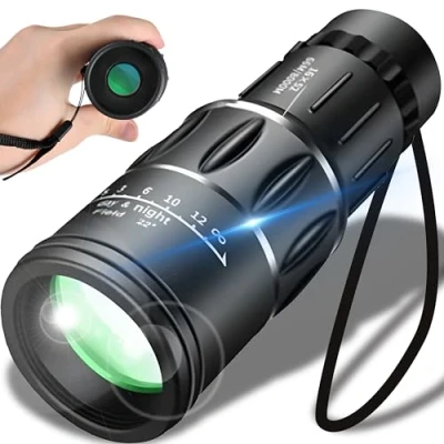 Afbeelding van Retoo Monoculair Telescoop 16x52 voor Vogelobservatie Jacht Camping Schieten Reizen Wilddieren BAK 4 dag/nacht Hoge Prestaties Volwassenen Draagbare