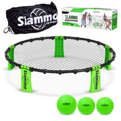 Afbeelding van GoSports Slammo Speelset (3 ballen, draagtas en regels), groen