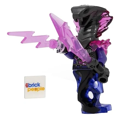 Afbeelding van LEGO Ninjago Crystalized: Algemeen Aspheera minifiguur met Vengestone zwaard en bliksem