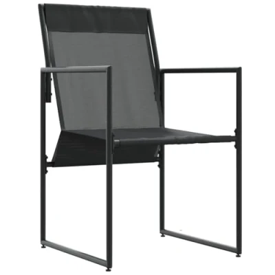 Afbeelding van vidaXL Tuinstoelen Set van 4 Zwart, anthraciet