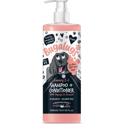 Afbeelding van Bugalugs shampoo&amp; conditioner papaya en coconut 250 ml
