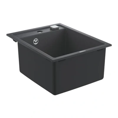 Afbeelding van Grohe rechthoekige enkele spoelbak bladmontage opbouw afvoerplug vuilafstotend waste hxbxd 200x400x500mm 31650ap0