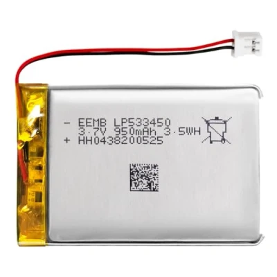 Afbeelding van EEMB lithium polymeerbatterij 3,7 V 950mAh 533450 Lipo oplaadbare batterij met draad JST connector bevestig de polariteit van het apparaat en voor aankoop