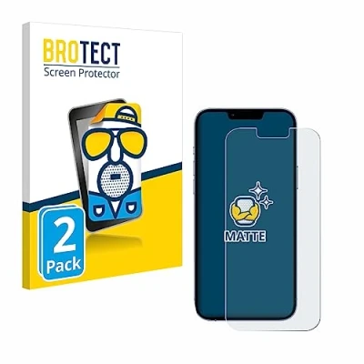 Afbeelding van BROTECT Screenprotector voor Apple iPhone 13 Pro Max Folie Beschermfolie matte (2 Stuks)