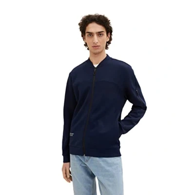 Afbeelding van TOM TAILOR Denim Uomini Sweatjack 1035663, 10668 Sky Captain Blue, S