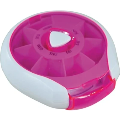 Afbeelding van Aidapt pillendoosje opslag voor 1 week roze