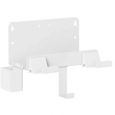 Afbeelding van my wall wandhouder voor mediaspeler HZ52WL, gameconsoles en accessoires, compatibel met Apple tv Box Amazon Fire Box, Magenta ontvanger, routerhouder