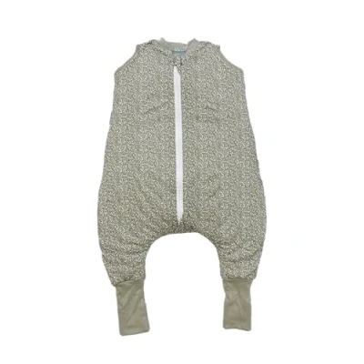 Afbeelding van molis&amp;co. Babyslaapzak met voeten en sok. 2.5 TOG. Maat: 70 cm (1 jaar). Ideaal voor de overgangsperiode winter. Elm. 100% katoen (OEKO TEX 100).