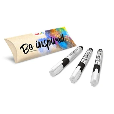 Afbeelding van Pentel Arts Paint Marker MMP20, permanente marker, wit, 3 stuks