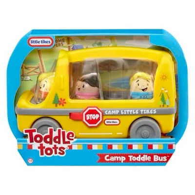 Afbeelding van Little Tikes Toddle Tots Camp Bus Speelset, Inclusief en 3 Karakterfiguren Voor Doen alsof, Speelgoed Peuters Kinderen, Jongens Meisjes van 1 5 Jaar