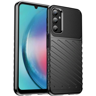 Afbeelding van Samsung Galaxy A25 Hoesje Siliconen en TPU (zacht) iMoshion Softcase/Backcover Zwart Telefoonhoesje Shockproof/Valbescherming Black Friday