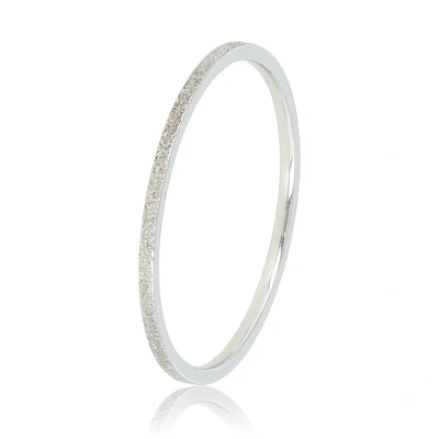 Afbeelding van Aanschuifring zilverkleurig stardust 1mm hypoallergeen Met luxe cadeauverpakking