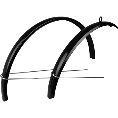 Afbeelding van Curana Spatbordenset Hybride 28 inch staal zwart