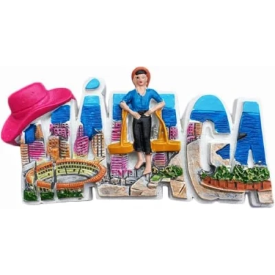 Afbeelding van 3D Malaga Spanje Koelkast Magneet Letters Stijl Reizen Sticker Souvenir, Huis &amp; Keuken Decoratie,
