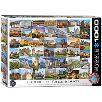 Afbeelding van Eurographics puzzel Globetrotter Castles and Palaces 1000 stukjes