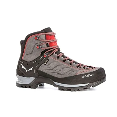 Afbeelding van Salewa MTN Trainer MID GTX Bergschoenen, Heren, Maat: 46.5, Charcoal/papavero Leer en textiel