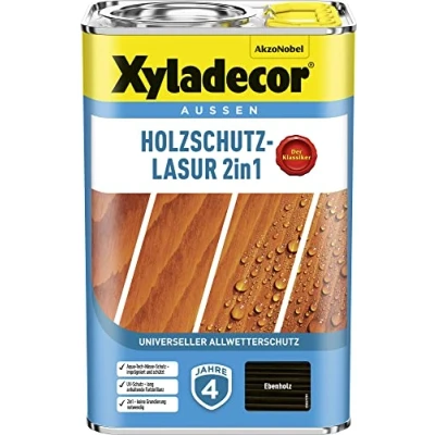 Afbeelding van Xyladecor Houtbeschermingsglazuur 2 in 1, 4 liter ebbenhout