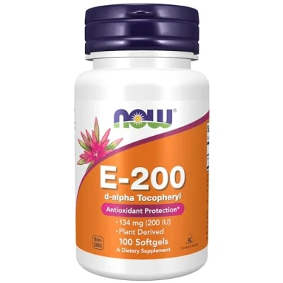 Afbeelding van Now Foods Vitamine E 200IU D Alpha Tocopheryl