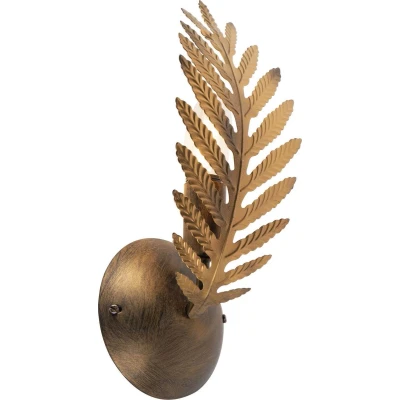 Afbeelding van Ylumen wandlamp Palm 1 lichts 9.5 x32 cm goud bruin