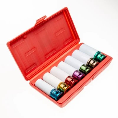 Afbeelding van 7 delige wielbouten doppenset Smoos