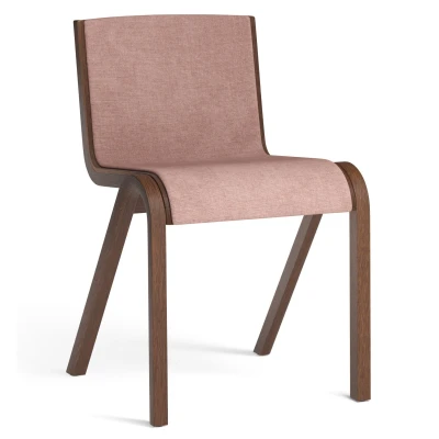 Afbeelding van Audo Copenhagen Ready Eetkamerstoel Rood Eiken Gestoffeerd Canvas 2 356