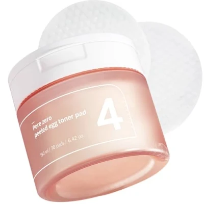 Afbeelding van Numbuzin No.4 Pore Zero Peeled Egg Toner Pad 190ml (70ea)