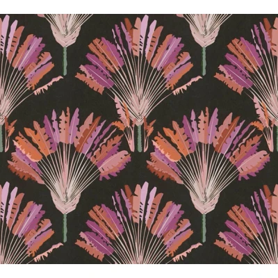 Afbeelding van AS Creation AP Jungle Chic 37708 3 377083 Zwart / Roze