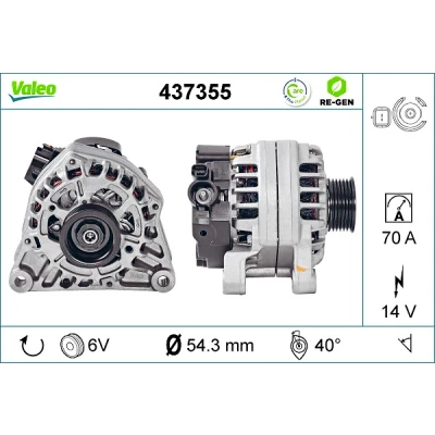 Afbeelding van Valeo Alternator/Dynamo 437355