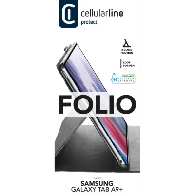 Afbeelding van Cellularline Folio Galaxy Tab A9+ Zwart