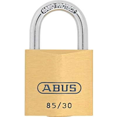 Afbeelding van ABUS Hangslot messing 85/30 voor kelderdeuren, schuur en nog veel meer weerbestendig slotlichaam geharde stalen beugel veiligheidsniveau 5