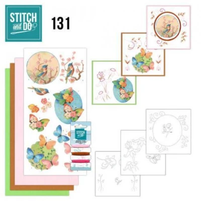 Afbeelding van Nr. 131 Birds and Blossom by Jeanine&#039;s Art for Stitch Do