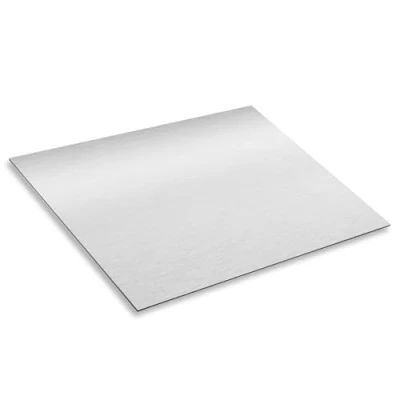 Afbeelding van AZ_114 aluminium composietplaat, geborsteld zilver, 30 x 20 cm, 3 mm, weerbestendig bord in roestvrijstalen look, voor modelbouw, beursbouw, bewegwijzering, doe het zelvers,
