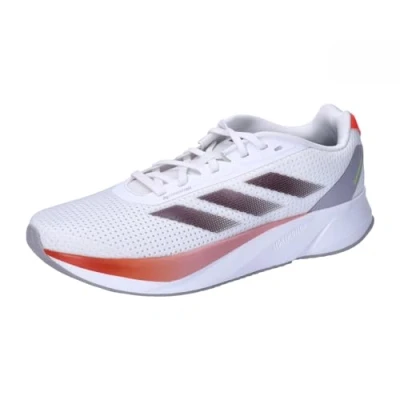 Afbeelding van adidas Performance Duramo SL M Hardloopschoenen neutraal, Heren, Maat: 46 2/3, Footwear white/aurora metallic/solar red Textiel/ synthetisch