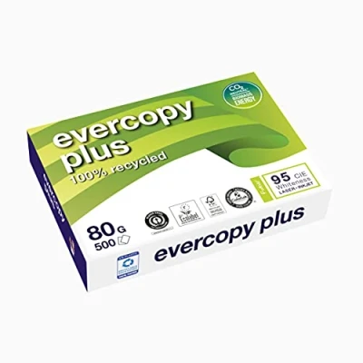 Afbeelding van Clairefontaine Evercopy Kopieerpapier Plus Ft A4, 80 G, Pak Van 500 Vel Printpapier Wit A4