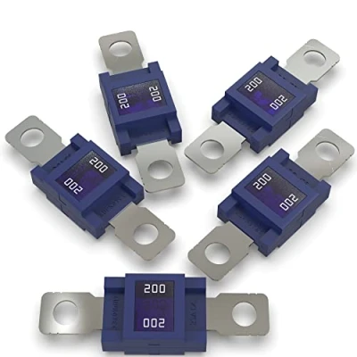 Afbeelding van Auprotec Mega Krachtstroomzekering, schroefzekering, 80 A 500 A, 200 blauw, 5 stuks