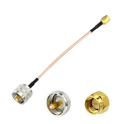 Afbeelding van Bingfu SMA Male to UHF PL 259 Coaxial Cable 15cm RG316 Antenna Extension Compatible with Wouxun Baofeng Quasheng Linton Walkie Talkie Two Way Radio