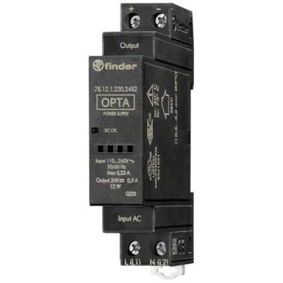 Afbeelding van Finder 78.12.1.230.2482 DIN rail netvoeding 24 V/DC 0.63 A 12 W Inhoud: 1 stuk(s)
