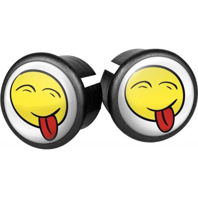 Afbeelding van Velox Stuurdoppen Smiley 20 Mm Geel 2 Stuks