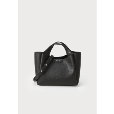 Afbeelding van DKNY Willa MINI Satchel Handtas black/silvercoloured, Dames, Maat: One Size, Black/silver coloured