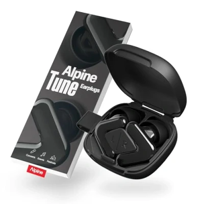Afbeelding van Alpine Tune Festivaloordoppen, Muziekoordoppen met Geluidsdemping, Hifi Geluidskwaliteit, 19dB Gehoorbescherming Helder Geluid, 4 Maten Oordopjes, Voor Festivals, Feesten, Raves &amp; Clubs, Zwart