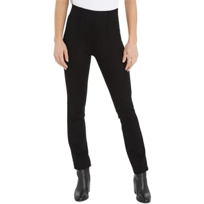 Afbeelding van Tommy Hilfiger dames High waist silm fit pantalon met siernaad in de kleur Zwart, maat: 34
