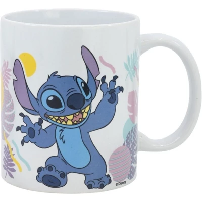 Afbeelding van Disney Stitch met Hawaïaanse Bloemen Keramische Mok 325ml
