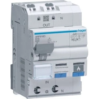 Afbeelding van Hager afdd met aardlekautomaat 1p n 6ka b 16a 30ma a 3m arf916d